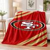 San Francisco 49ers Bedruckte Flanelldecke Warmer Komfort Tagesdecke Für Innenbereich Heimdekoration