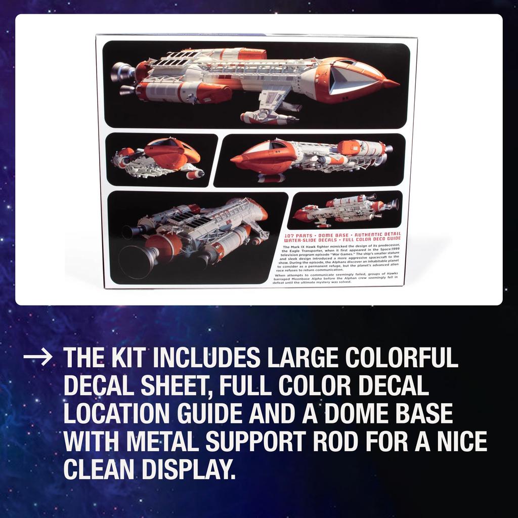 MPC Space 1999 Hawk IX Scale Plastic Model MPC947 1/48