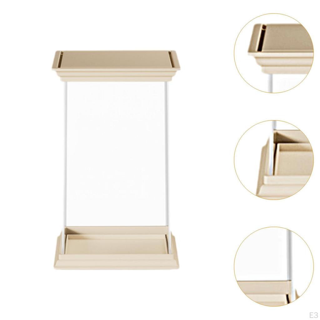 Clear Figure Display Case Doll Box Dustproof Multipurpose Storage Organizer Toy