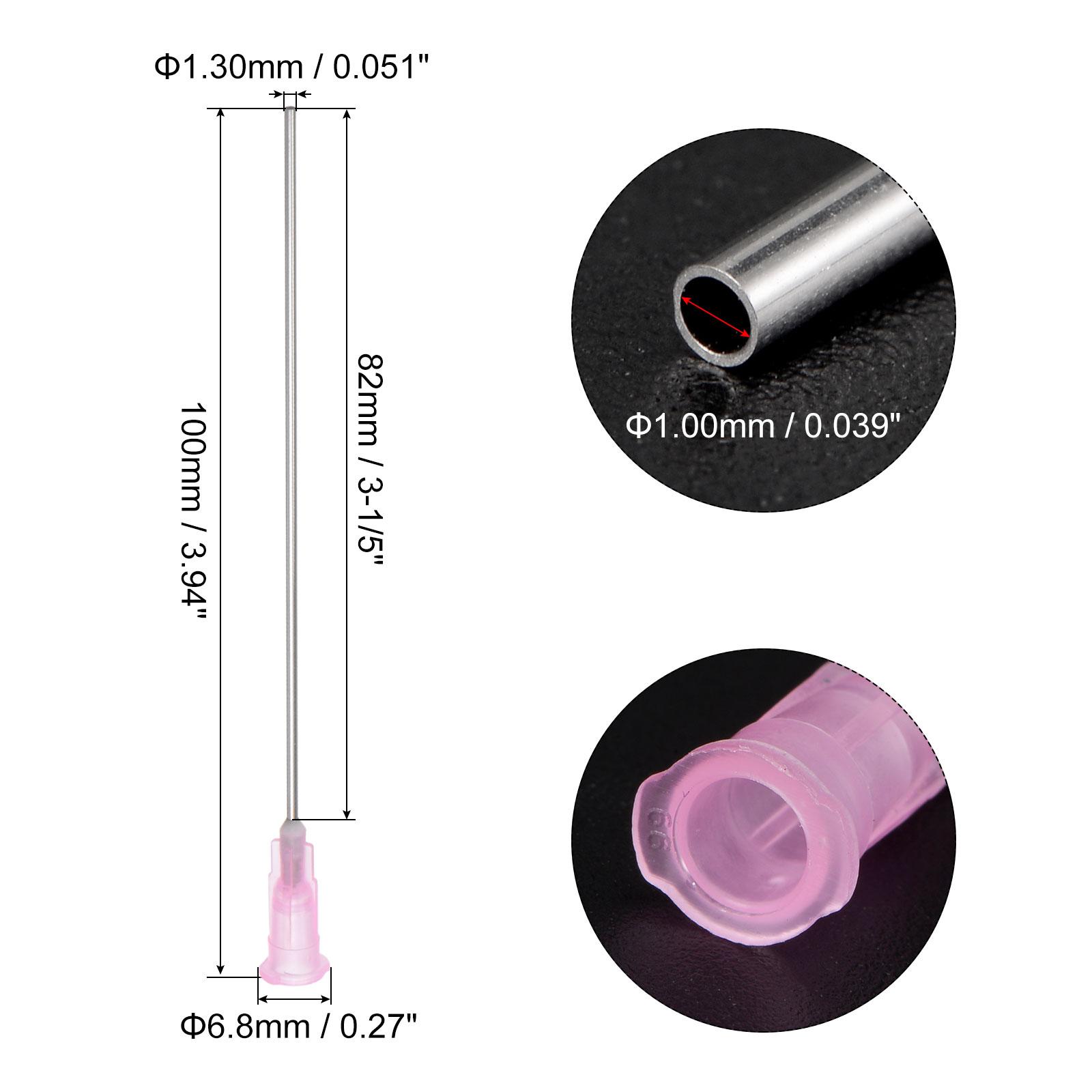 

10/20pcs 16G 18G 3-1/5 Blunt Tip Dispensing Needle for Liquid Glue Gun 100mm Length 10pcs