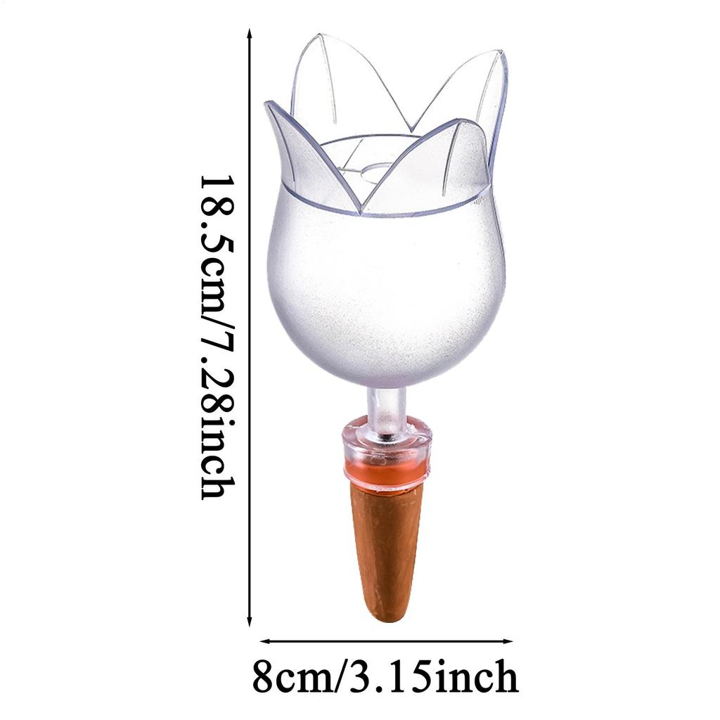 Plant Watering Spikes 5 Pieces Irrigation Stakes For Flowers Automatic Flower-Shaped Watering Spikes For Garden Lawn Vegetable