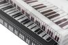 Naissant 2-Color Set Piano Design Sheet Music Case with Writing Space, Black and White, for Opening Up