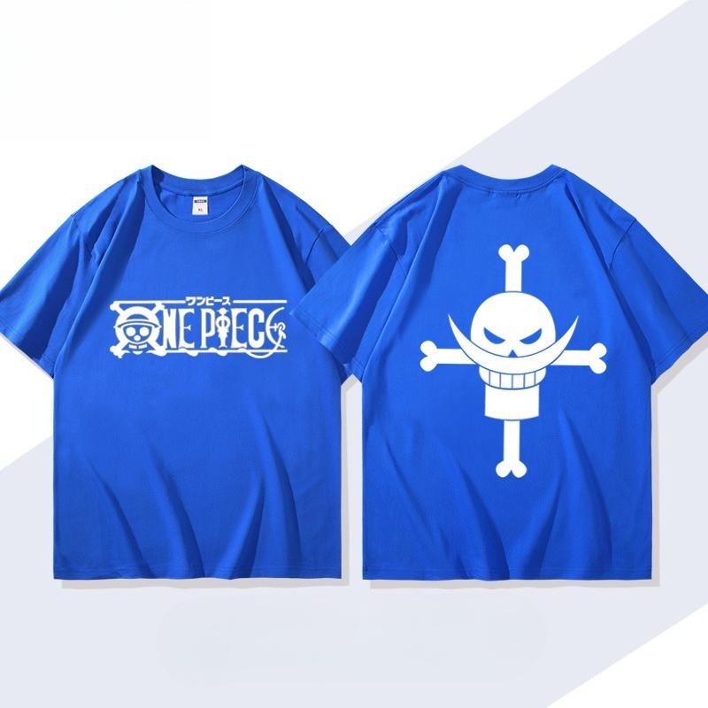 Whitebeard One Piece TShirt Men Summer Edward Newgate Jolly Roger Graphic Short Sleeve Streetwear Loose Fit Anime Fan Tee