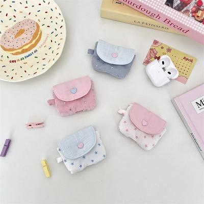 Ins Star Sequined Earphone Bag Is Suitable for Apple Wireless Bluetooth Earphone Bag Storage Protective Case Soft Case