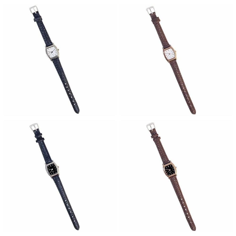Imitation Leather Quartz Watches Retro Bracelet Watch Simple Women's Watches  Daily