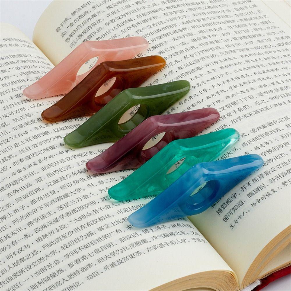 

Resin Thumb Book Page Holders Reading Expander Reading Aid Thumb Book Stand School Supplies синій