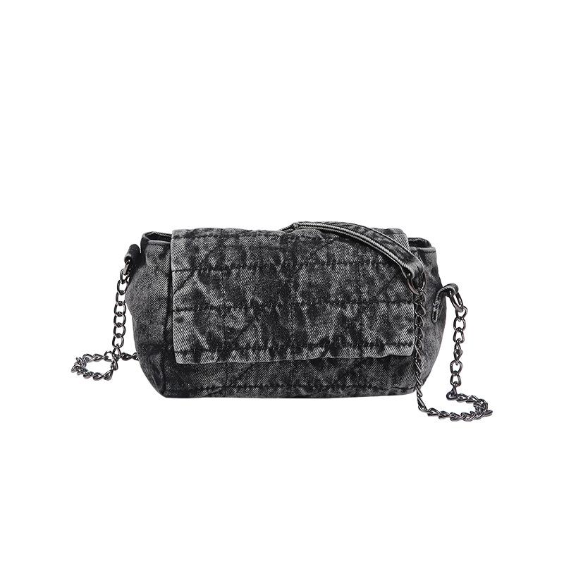 Kleine Umhängetaschen für Damen mit Denim-Kette, vielseitige Schultertasche, luxuriöse Mode-Taschen, hochwertige Taschen