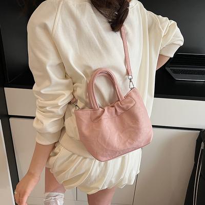 2025 New Niche Design Portable Bucket Bag Women's High-end Sense Simple Fashion Shoulder Messenger Bag