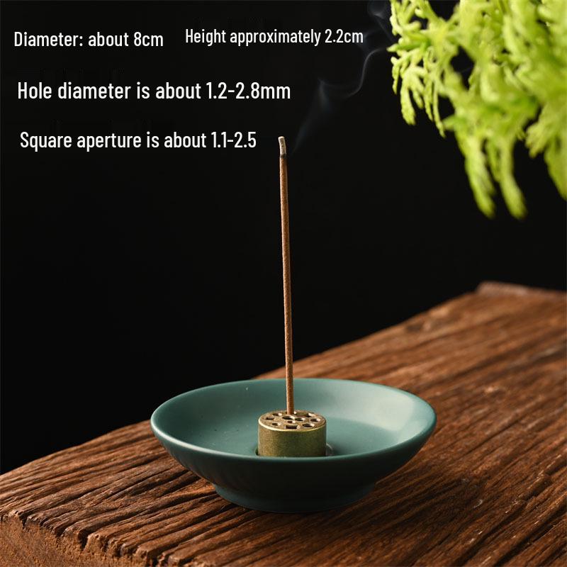 Ceramic Zen Incense Burner: Indoor Sandalwood Holder & Tea Ceremony Ornament