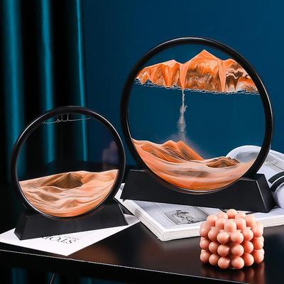 Ampulheta Criativa 3D de Areia Movediça: Decoração de Mesa com Movimento Líquido & Presente Único
