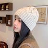 Winter Wool Hat Women's Warm Fashion Twist Knitted Hat