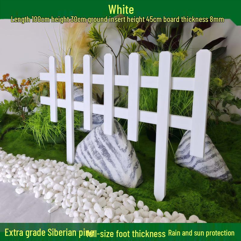 Outdoor Garden Decorative Wooden Picket Fence for Yard and Flower Beds