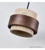 Vintage Yellow Travertine Wabi-Sabi Style Bedside Pendant Light for Bedroom, Bar, or Study