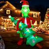 7FT Christmas Inflatable Outdoor Decoration,  LED Lights, Fun Christmas Yard Decorations Outdoor