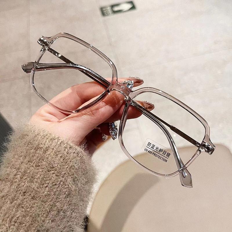 Material Square Shape Men'S Glasses Frame Blue Light Blocking Eye Glasses Frames Women Korean Stylish Eyewear Frames