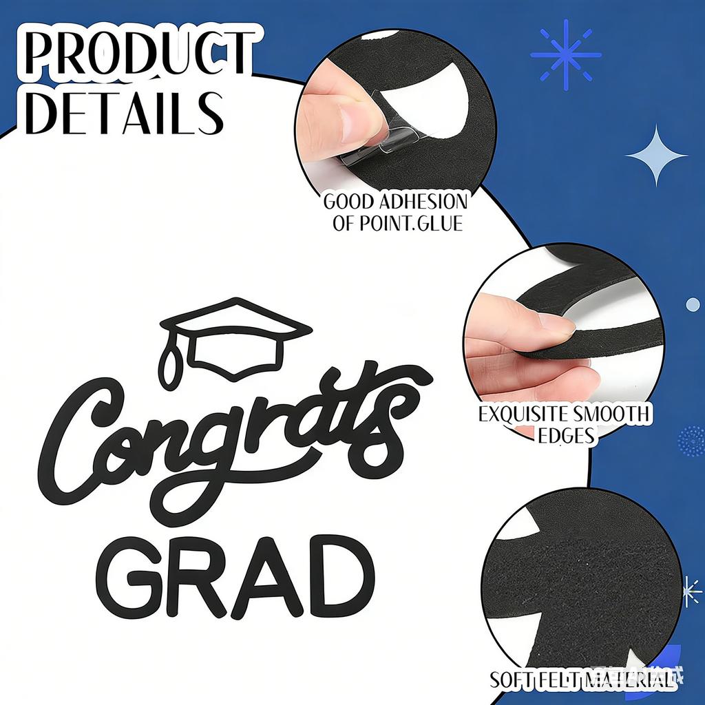 Black Wall Decals 2026 Graduation  Arch Background Decorations