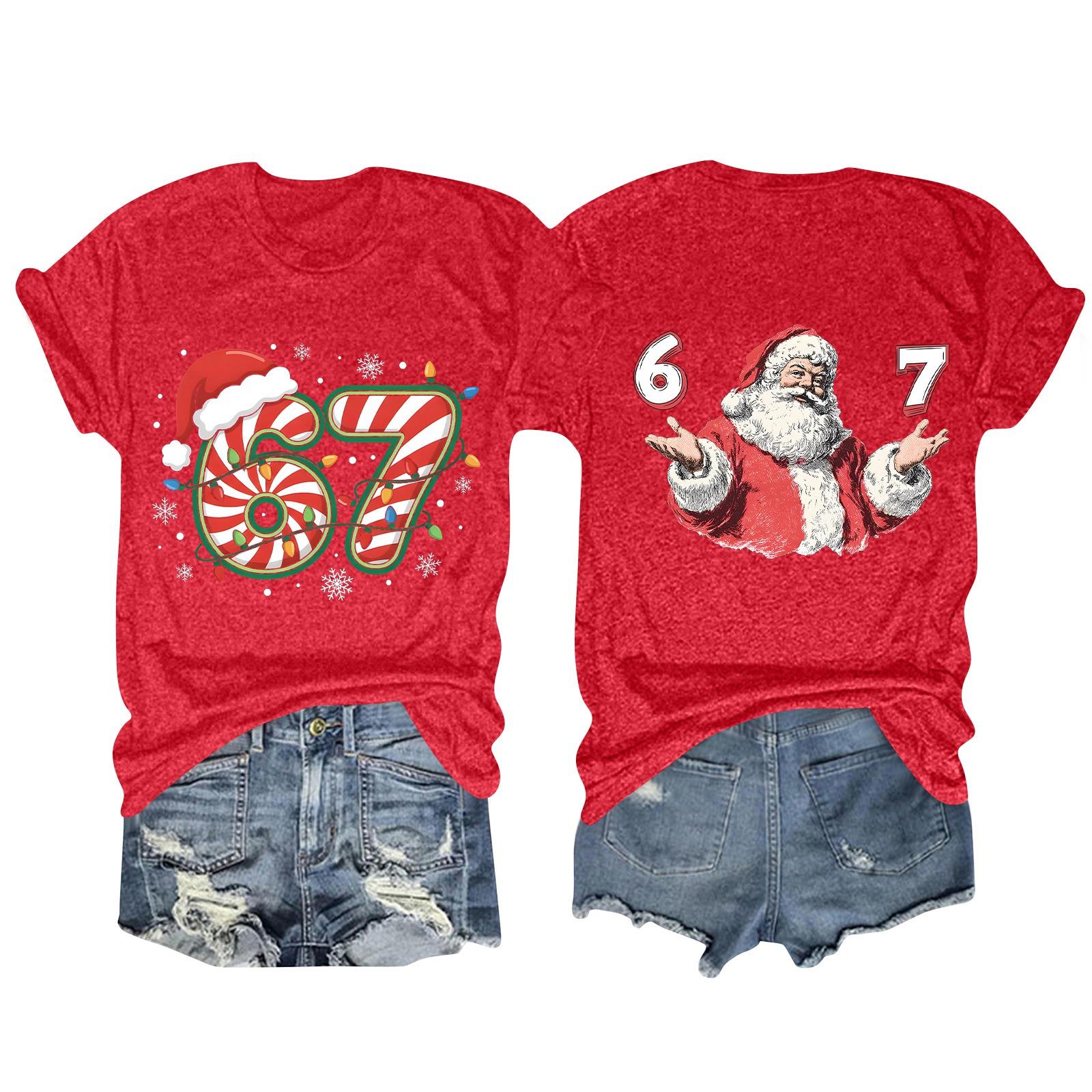 

Женская модная футболка с круглым вырезом и коротким рукавом, пуловер M красный