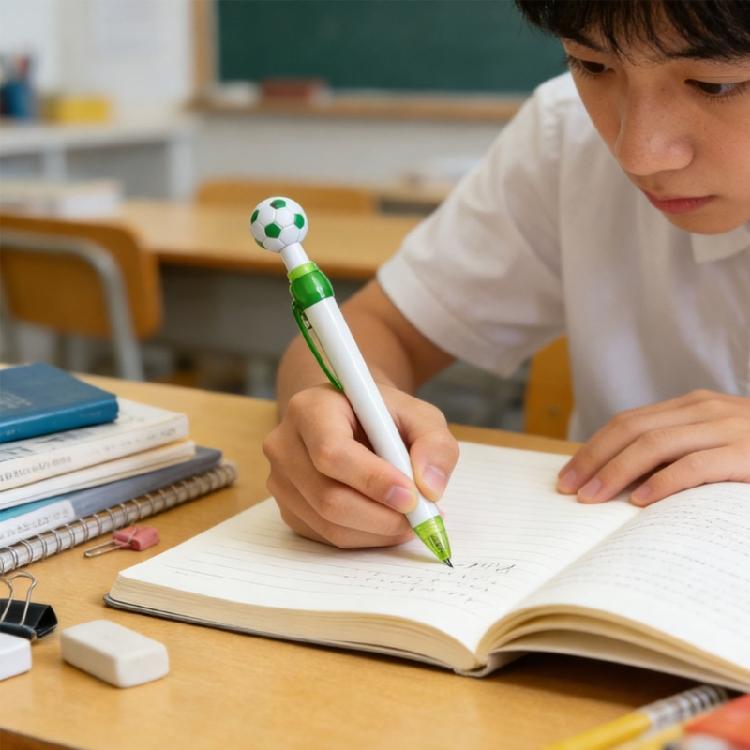 Clicks Type 0.7mm Medium Point Ball Pen Ballpoint Pen Smooth Writing Plastic Oil Pen Office School Students Writing Gift