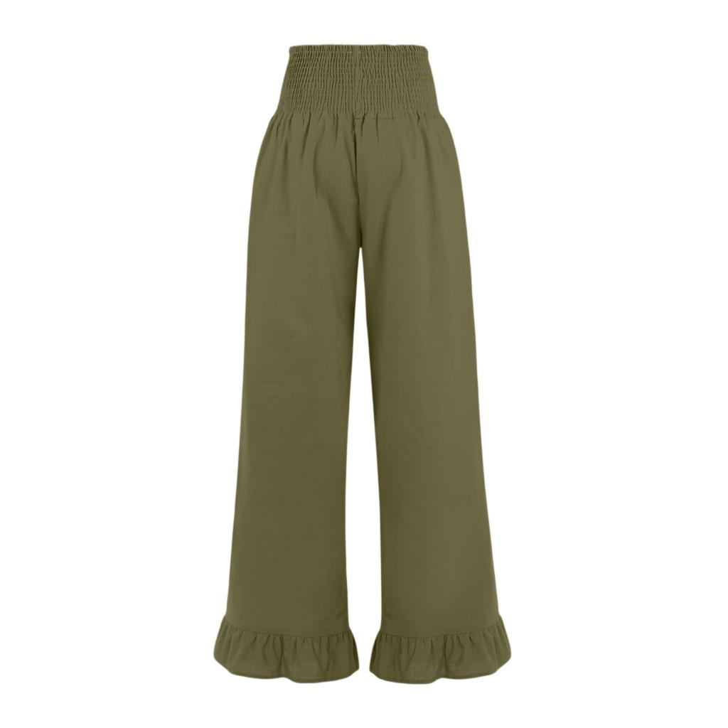 Womens Palazzo Pants Summer Casual Flowy Wide Leg Trousers Beach Travel Vacation Outfits