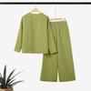ZANZEA Women Long Sleeve Blouse and Pants Casual Two Piece Suit Sets