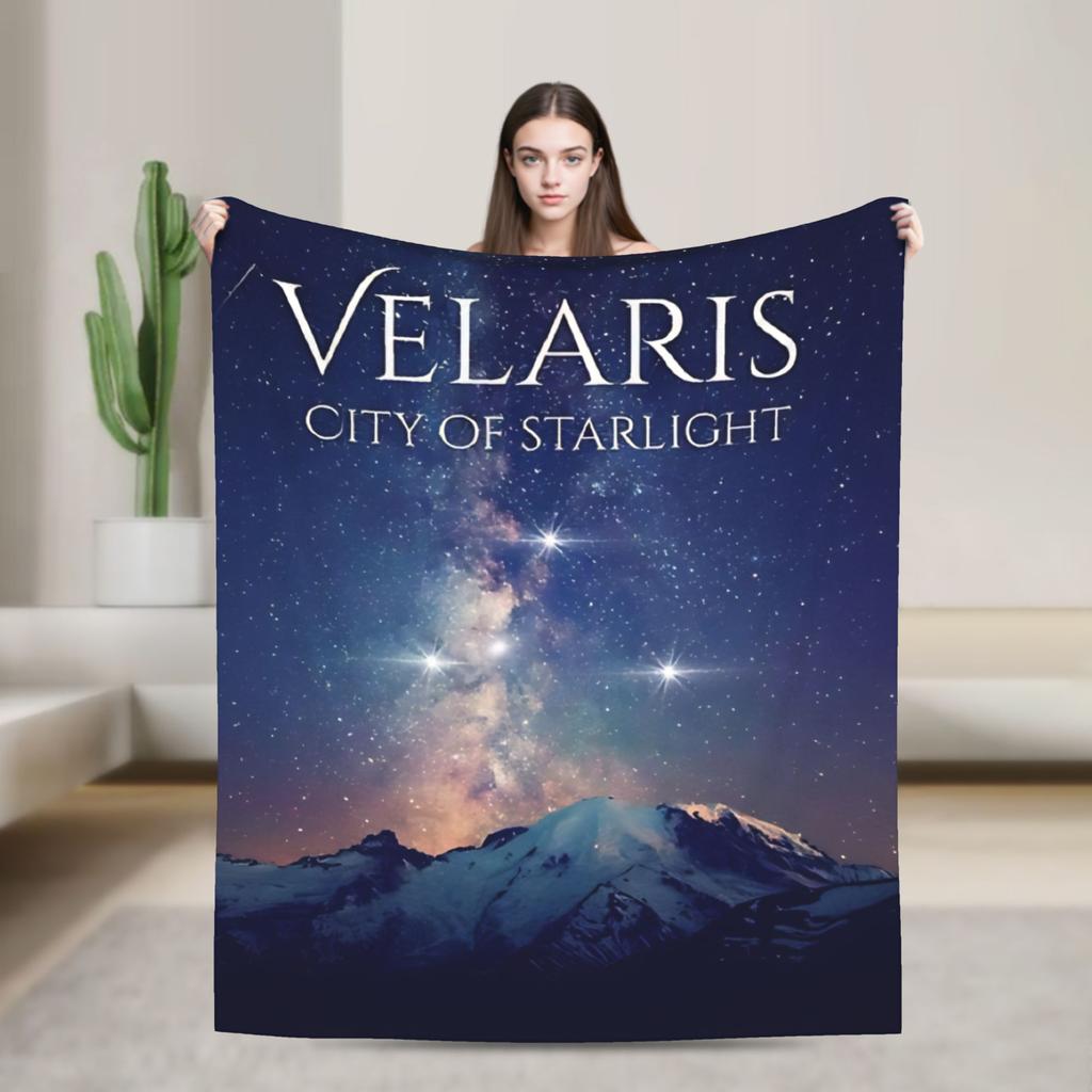 Soft Blanket Travel Office Velaris City of Starlight  Bedding Throws  Flannel Bedspread For Living Room Funny Sofa Bed Cover