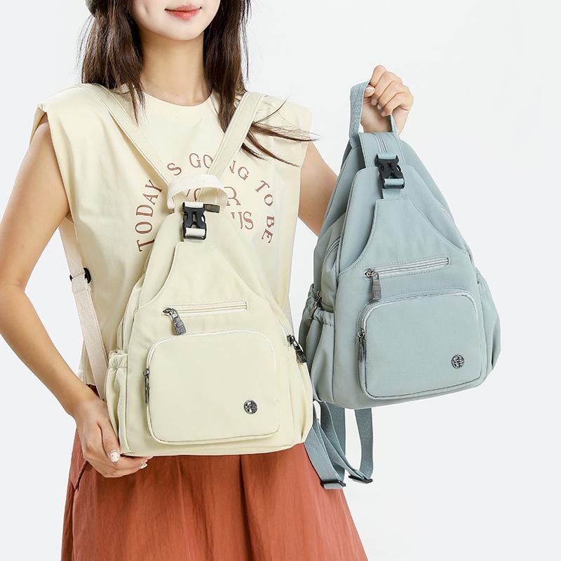 Backpack Crossbody Nylon Multifunctional Womens Chest Bag