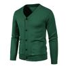 Men S Plus Size Slim Fit V Neck Long Sleeve Knit Cardigan Sweater