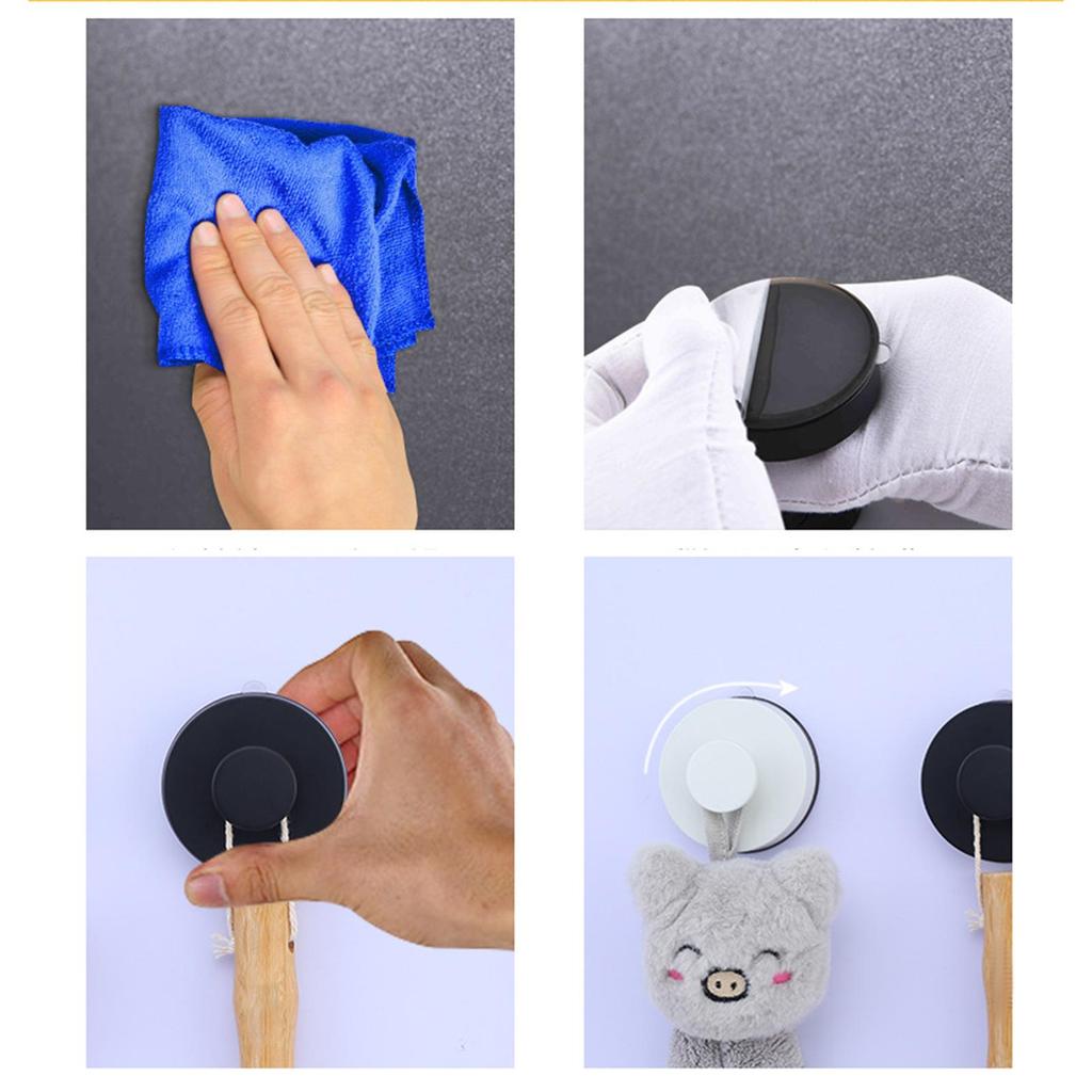 Alloy Suction Cup Hooks Decorative for Restroom Pantry Office