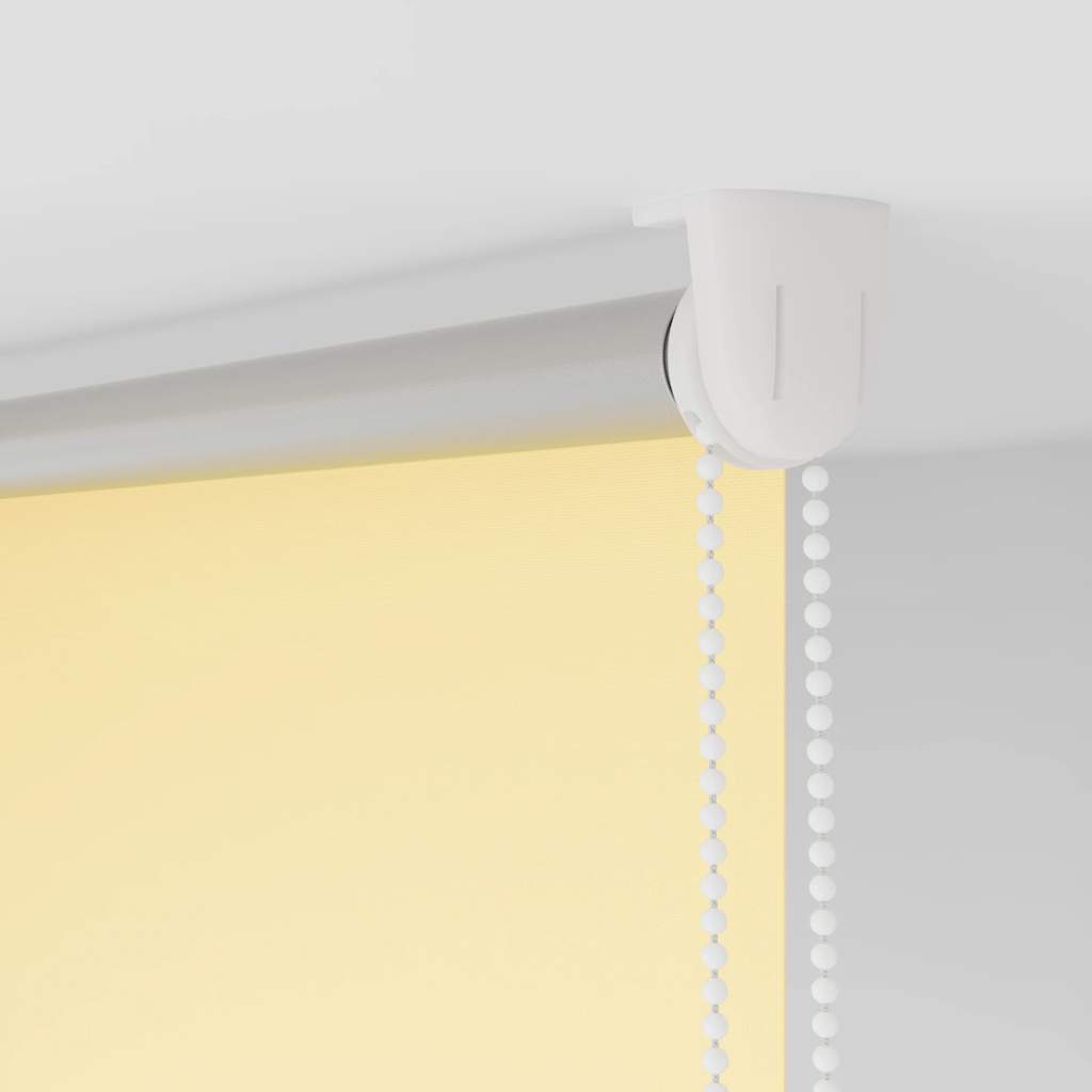 Blackout Roller Blind Yellow 75 x 150 cm Fabric Width 70.7 cm Polyester