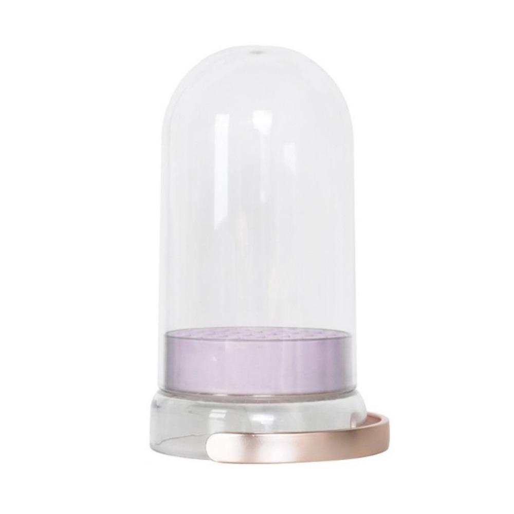 

Large Capacity Makeup Brush Cleaner Bowl 2-in-1 Desktop Organizer Box Powder Puff Cleaning