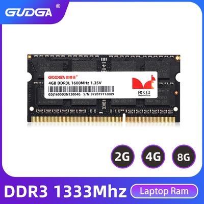 Pamäť RAM Gudga Ddr3 8gb 1333mhz 2gb 4gb 204pin Sodimm 1,35v Ddr 3 RAM pamäť RAM Sodimm pre notebook Laptop Ddr3 Ram