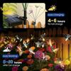 2 Pack Solar Lights Outdoor Garden, Colorful Butterfly Solar Swaying Lights, Outdoor Garden Light Waterproof for Pathway, Yard, Patio Decoration