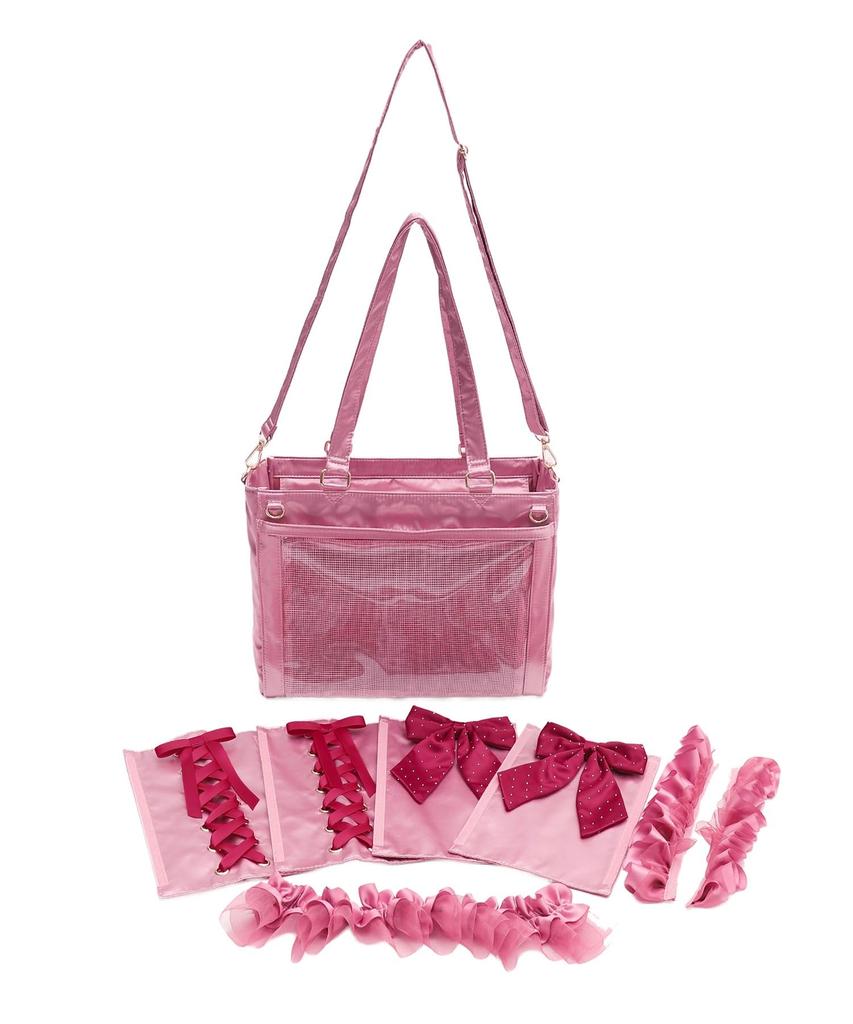 WEGO Sparkling Super Custom Ita Bag (Small Size) - Women's, Size F, Pink - Perfect for Showing Your Favorite Things
