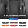 For Mitsubishi 1/2PCS Car Seat Belt Shoulder Cover Suede Shoulder Protector Pad Accessories Outlander Lancer Cross Colt Xpander
