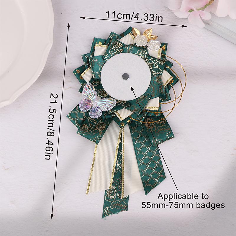 Bånd Cosplay Ita-vesker Rosett Beskyttelse Blomst Pins Holder Merkebase Tilbehørray Itabag Dekor