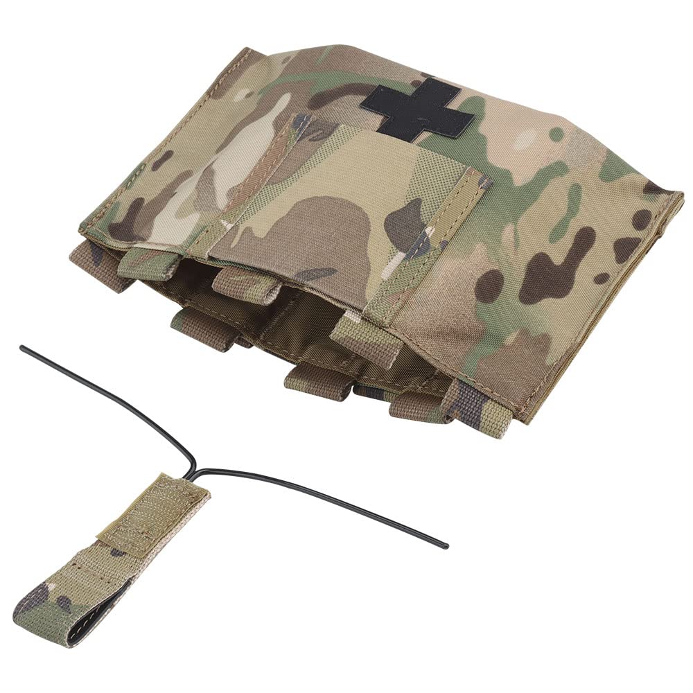 PHOENIX IKKI Quick-Release Portable MOLLE Compatible First Aid Tactical Medical Emergency Care Pouch CP Camouflage