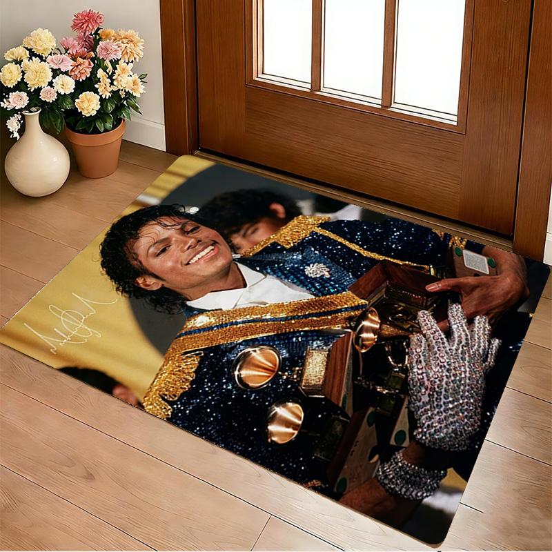 Michael Jackson Collage Living Room Nonslip Area Rug Soft Carpet For Bedroom Gameoom Playroom Sofa Office Home Decor Doormat