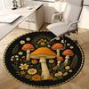 1pc Office Carpet Chair Mats Mushroom Garden Illustration Perfect for Decorating Office Chairs, Living Rooms, Or Bedrooms
