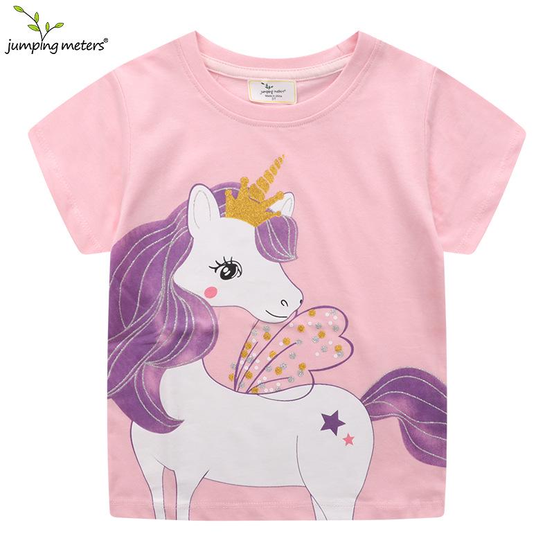 2026 New Spring/Summer My Little Pony Girls Round Neck T-Shirt, Short Sleeve 80-90 CM