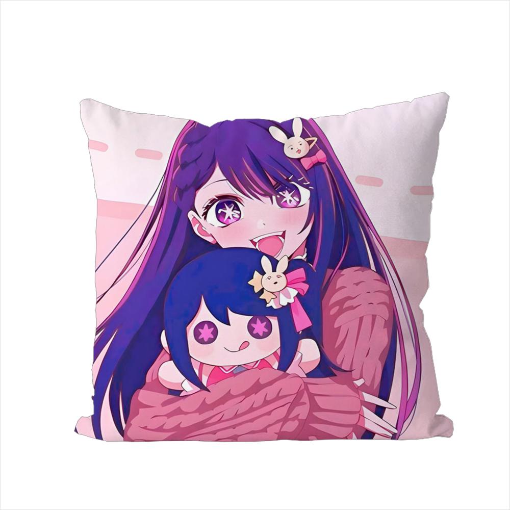 Hoshimachi Suisei Pillow Case For Car Sofa Decorative Home Doublesided Print Plush Square Throw Pillow Cushion Cover