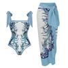 2025 Euro-American Conservative French Retro Swimsuit: Two-Piece Bikini