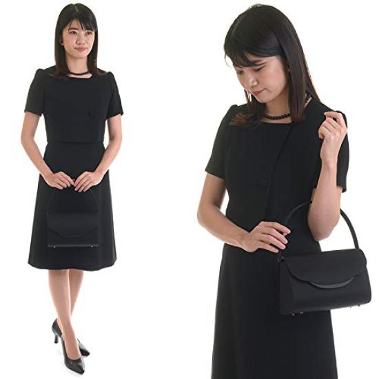 Aurora Black Formal Bag, Wide Gusset, Water-Repellent, Black, Suitable for Weddings, Funerals, Entrance Ceremonies, Graduations, and Other Ceremonies
