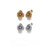 Sweet New Mosquito Ear Clips with Metal Flower Imitation Pearl Earrings No Ear Holes