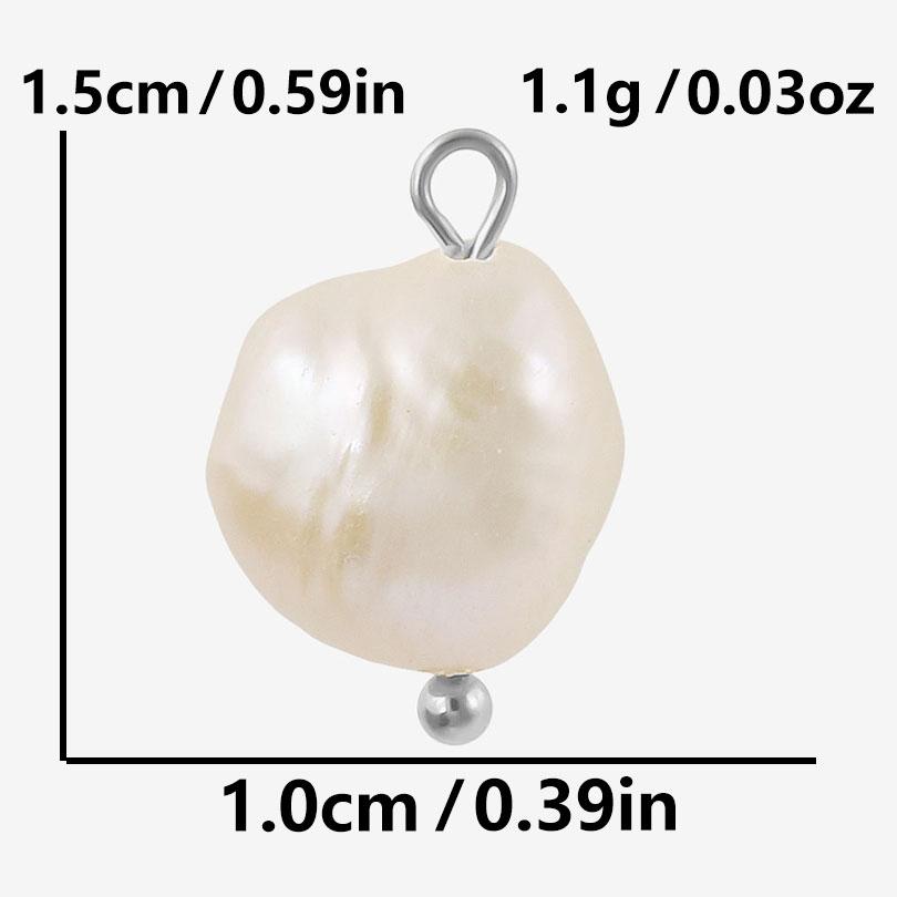 2pcs Irregular Round Three-Dimensional Real Shell Pearl Charm For Jewelry Making Supplies Handmade Sea Beach Accessories Pendant