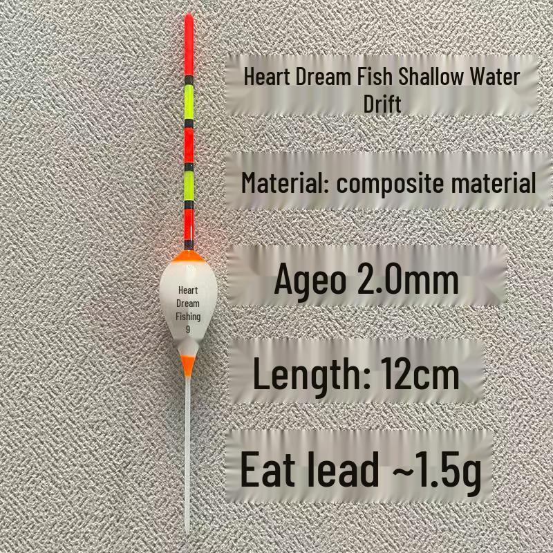 Flacher Wasserköder für Steinfische und Karauschen - Kurzer Winter-Schwimmer für Kleinfische.