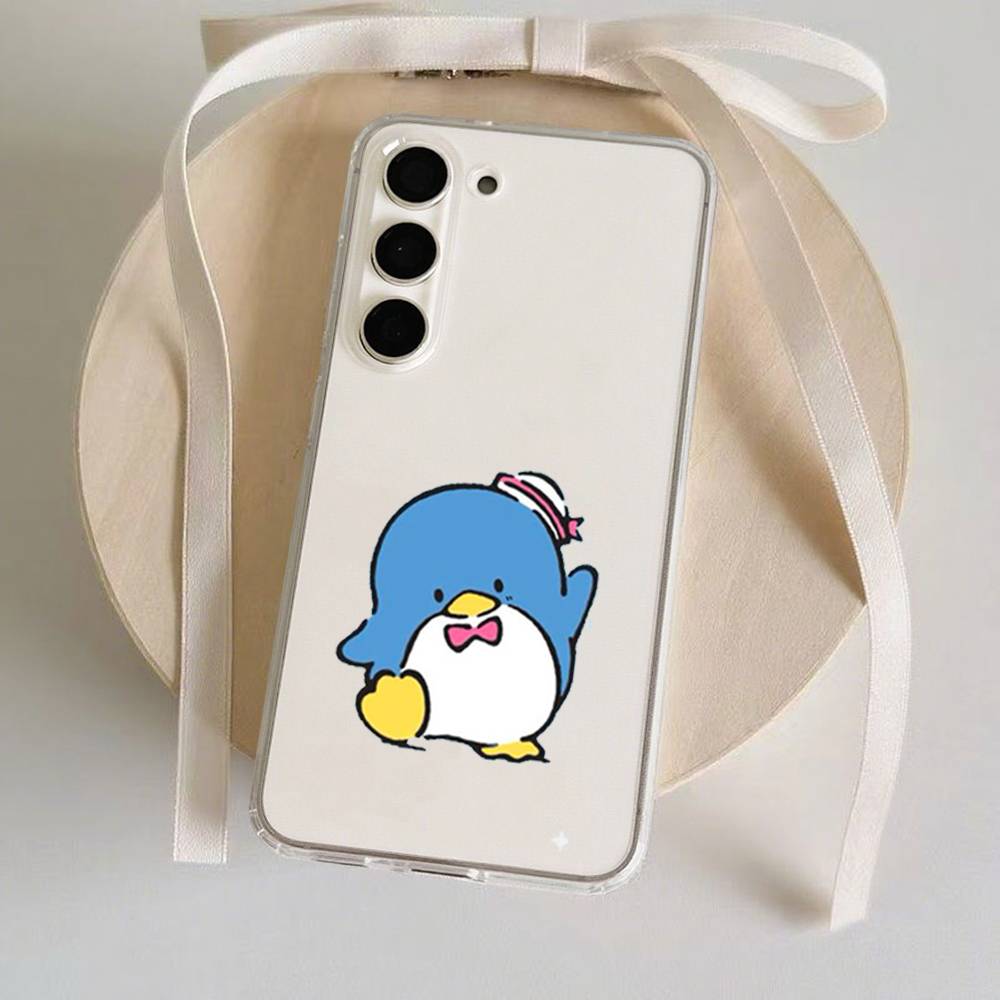 Cute T-TuxedoSam Phone Case For Samsung Galaxy S21 S22 S23 S24 S25ULTRA FE Ultra Plus5G A52S Transparent Cover