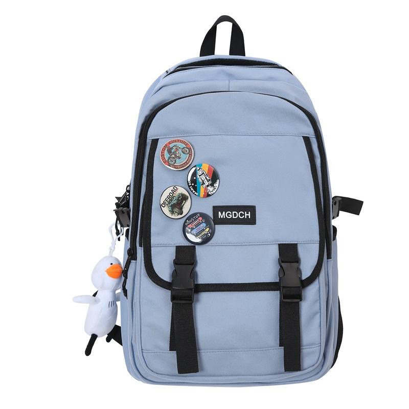 Male Large Capacity Backpack Female Middle School Student Schoolbag Unisex Travel Backpack