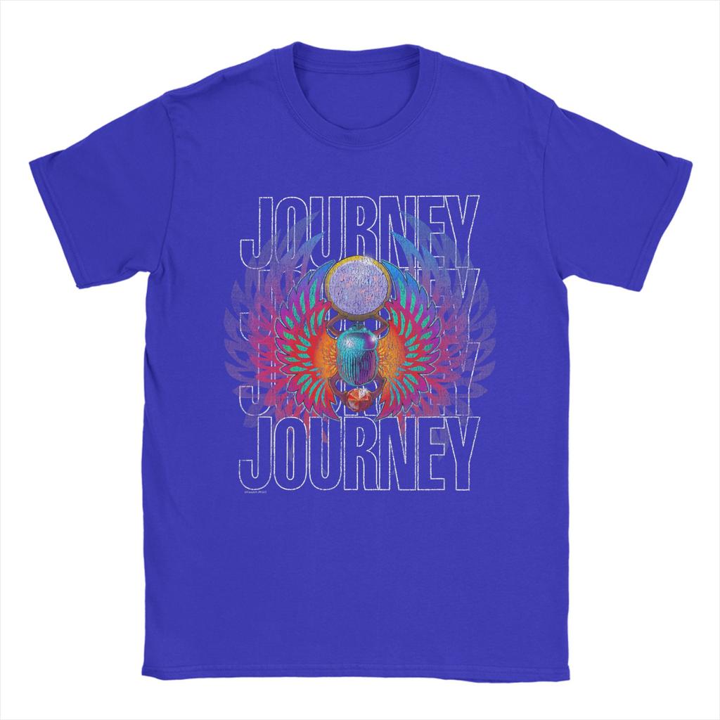 Unisex Journey Wings Lebendiger Skarabäus Band T-Shirts Baumwoll-Oberteile Lustige Kurzarm-Rundhals-T-Shirts Original-T-Shirt