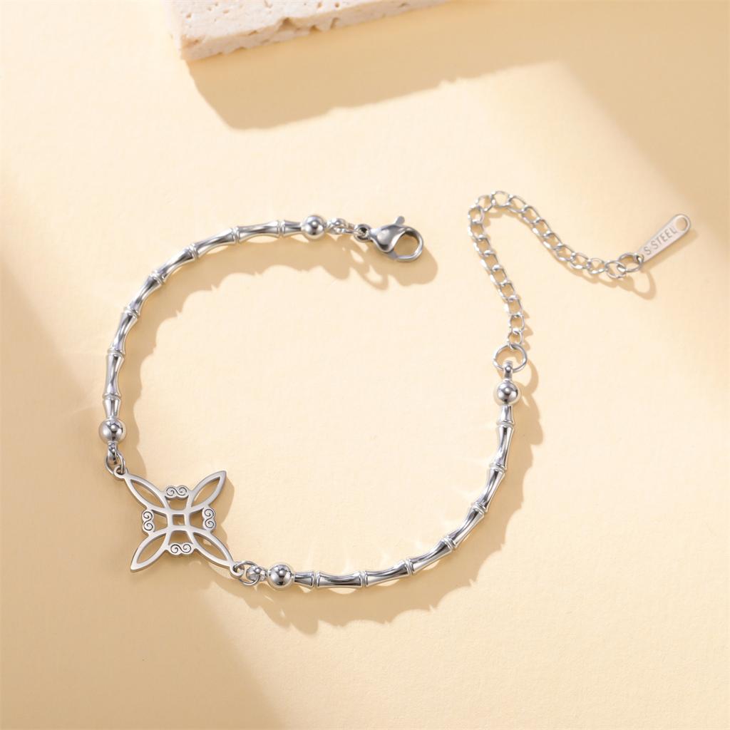  Classic Witch Knot Bracelet for Women Stainless Steel Fashion Celtics Knot Bracelets Wicca Amulet Jewelry Gift Wholesale