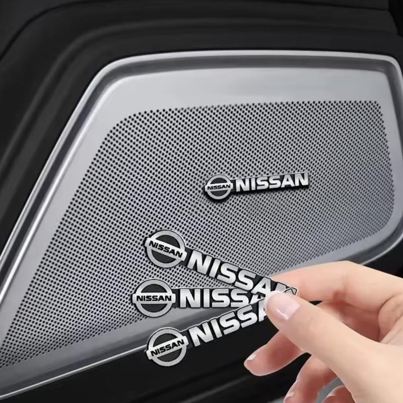 Car Audio Decorate 3D Aluminum Badge Emblem Stickers For Nissan Qashqai Juke Pulsar Sentra Altima Patrol Micra Rogue Almera Vers